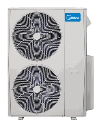 Midea multi-zone ductless heat pump outdoor unit with two fans